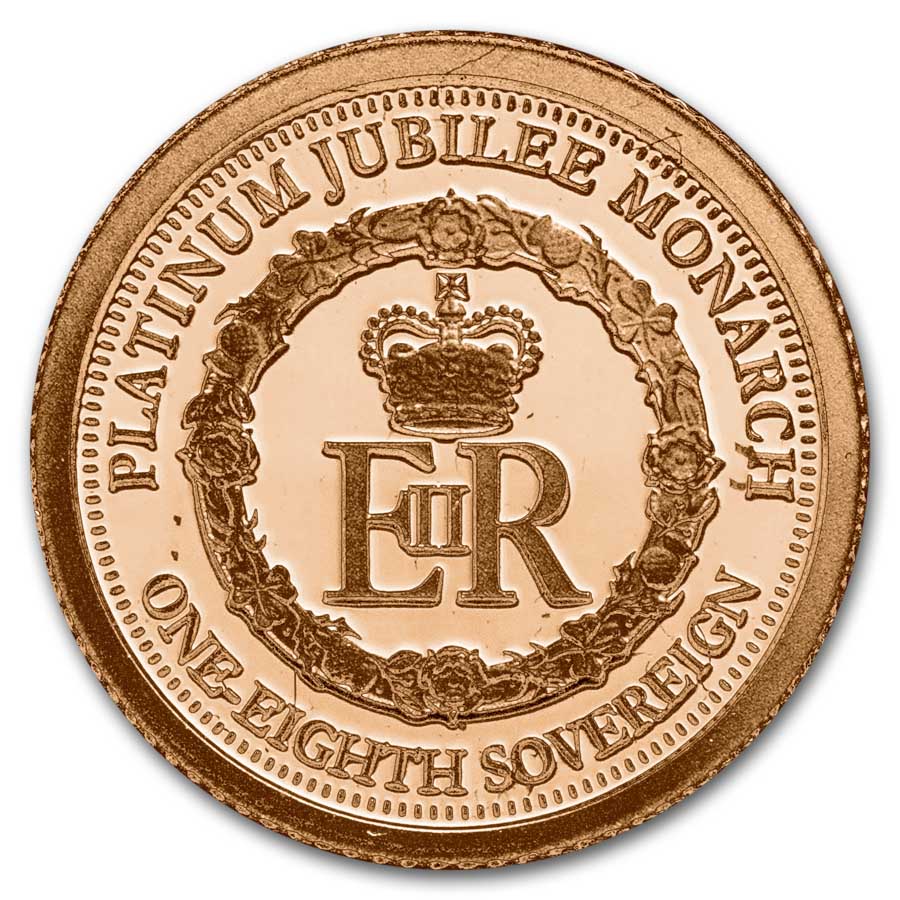 2022 Tristan Da Cunha 1/8 Gold Sovereign Platinum Jubilee | eBay